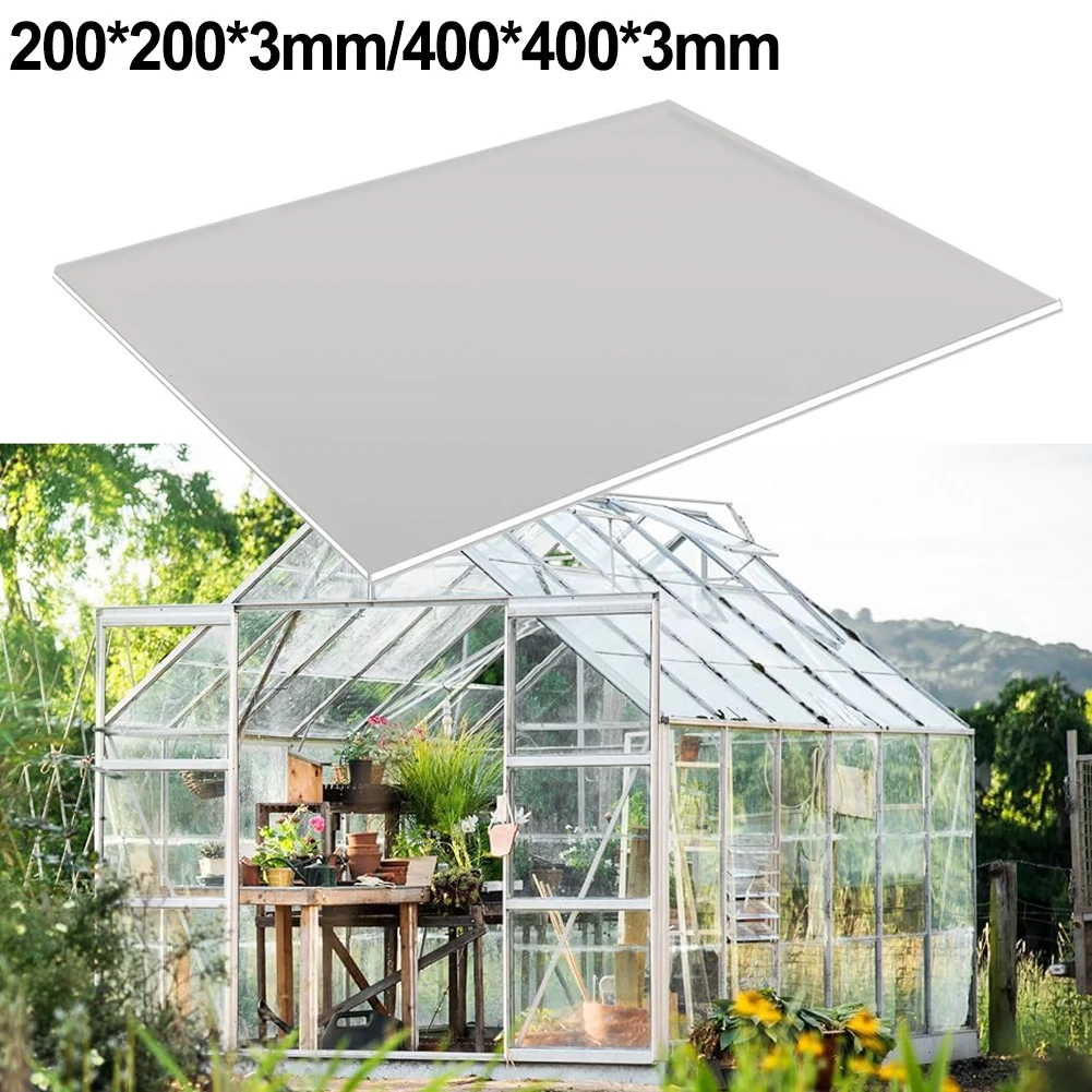 

3mm Clear Acrylic Plastic Safety Sheet For Windows Shed Greenhouse Glass Replacement 400x400mm 200x200mm