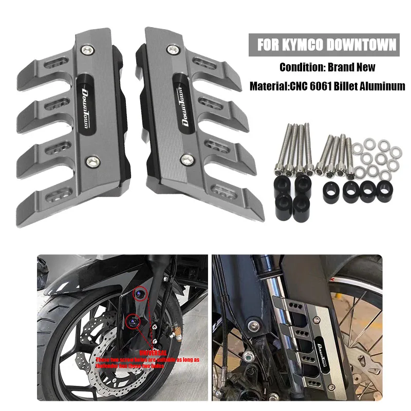 

Для KYMCO DOWNTOWN 350i 300i 200i 200 300 500 аксессуары для мотоциклов с ЧПУ, брызговик, боковая защита, переднее крыло, слайдер против падения