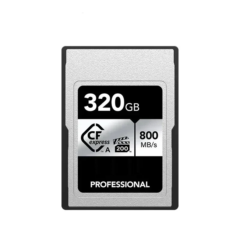 New Cfexpress Type A Memory Card 160GB 320GB CFE A Card VPG200 8K Read 800MB/s SILVER Type A Card for Sony Cameras