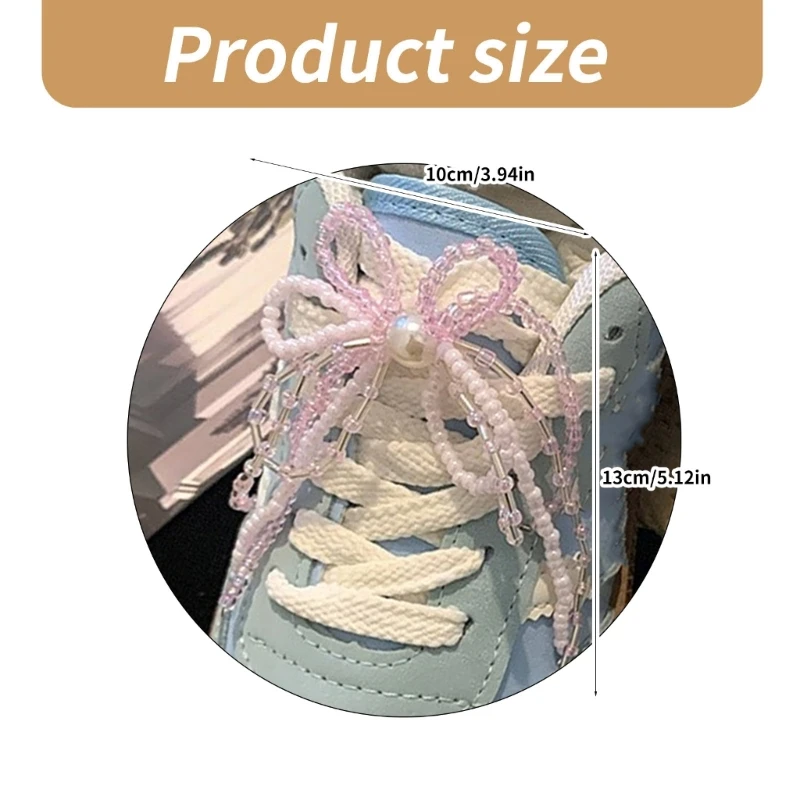 Schuh-Charm, abnehmbare Schuhdekorationen, Kristallperlen, Schleife, Schuh-Charm-Anhänger