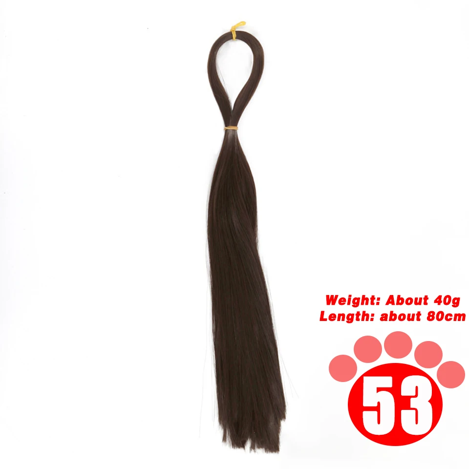80CM 1/3 1/4 1/6 SD Doll Hair Accessories Salon Ob Heat Resistant Doll Wig Hair Hand Woven Modified DIY Hair Grafting Hair