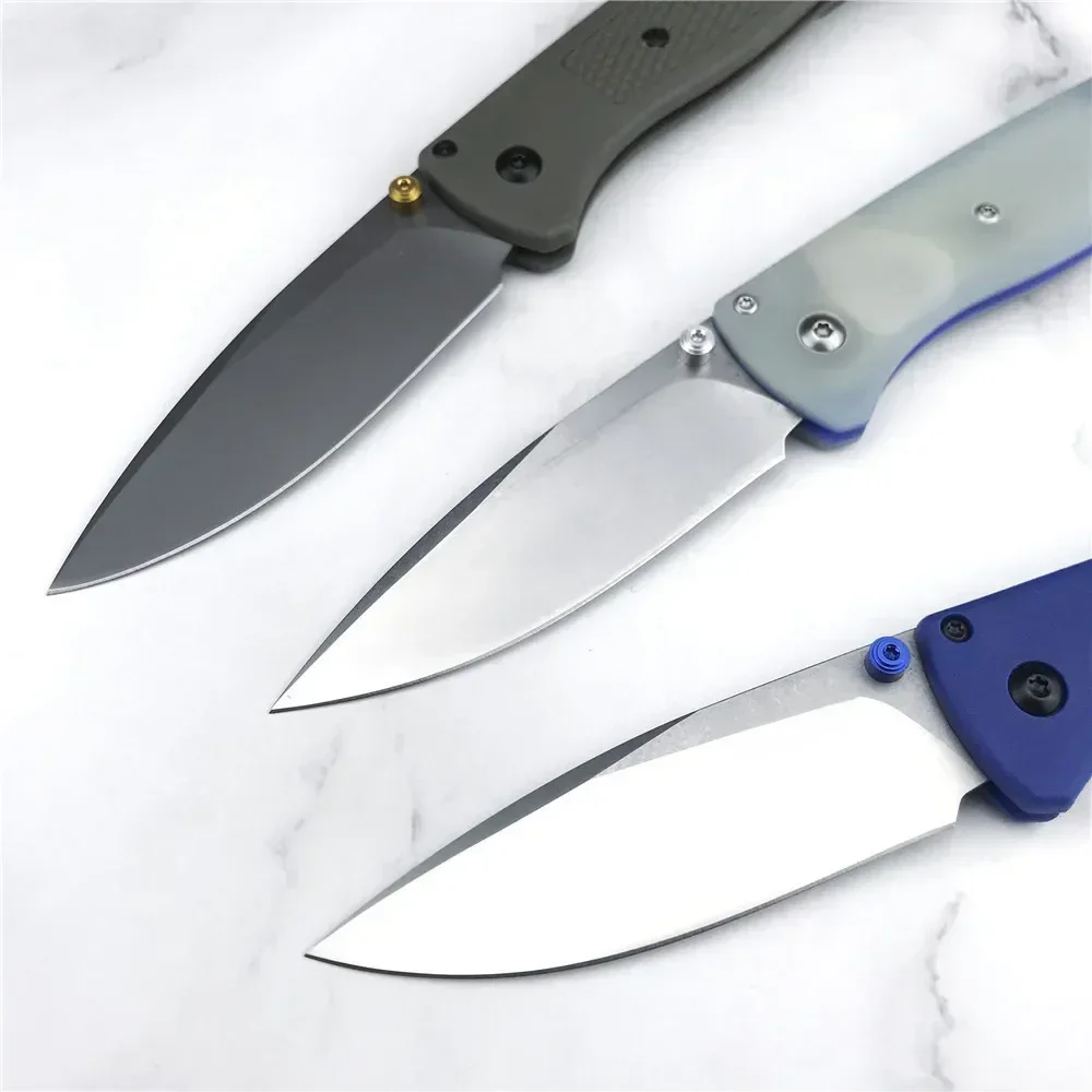 BM 535 G10/ナイロン繊維ハンドルポケット EDC 折りたたみナイフドロップポイントブレード屋外ユーティリティサバイバルキャンプ狩猟ナイフ