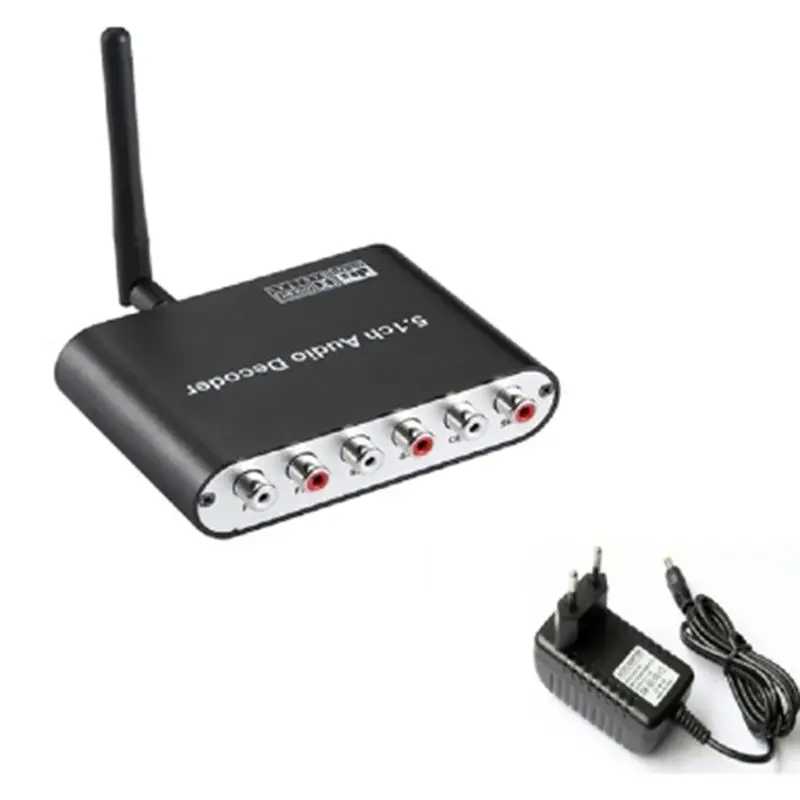 ABGE-Digital 5.1 Audio Decoder DTS/AC3 Audio Converter Gear LPCM To 5.1 Analog Sound Audio Adapter Amplifier Easy To Use (A) EU