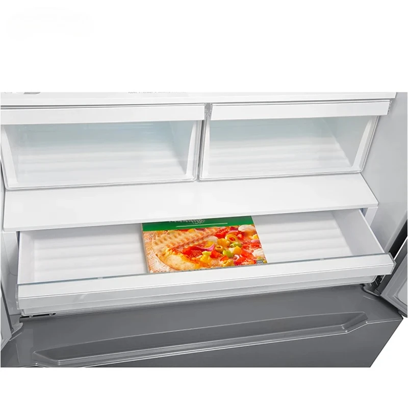 2025 22.5 مكعب. قدم. ثلاجة بباب فرنسي - نمط مدمج بعمق مضاد مع نظام تبريد مزدوج وإضاءة LED