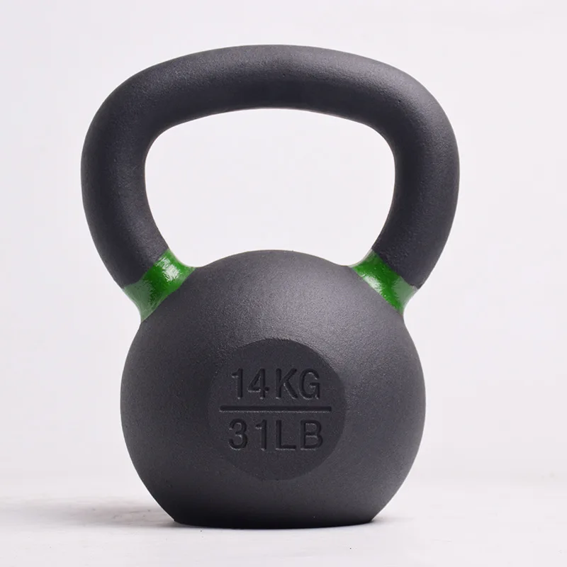 Manufacturer Home Gym Sports Exercise Competition Handle Cast Iron Kettlebell Set  12kg 14kg 15kg
