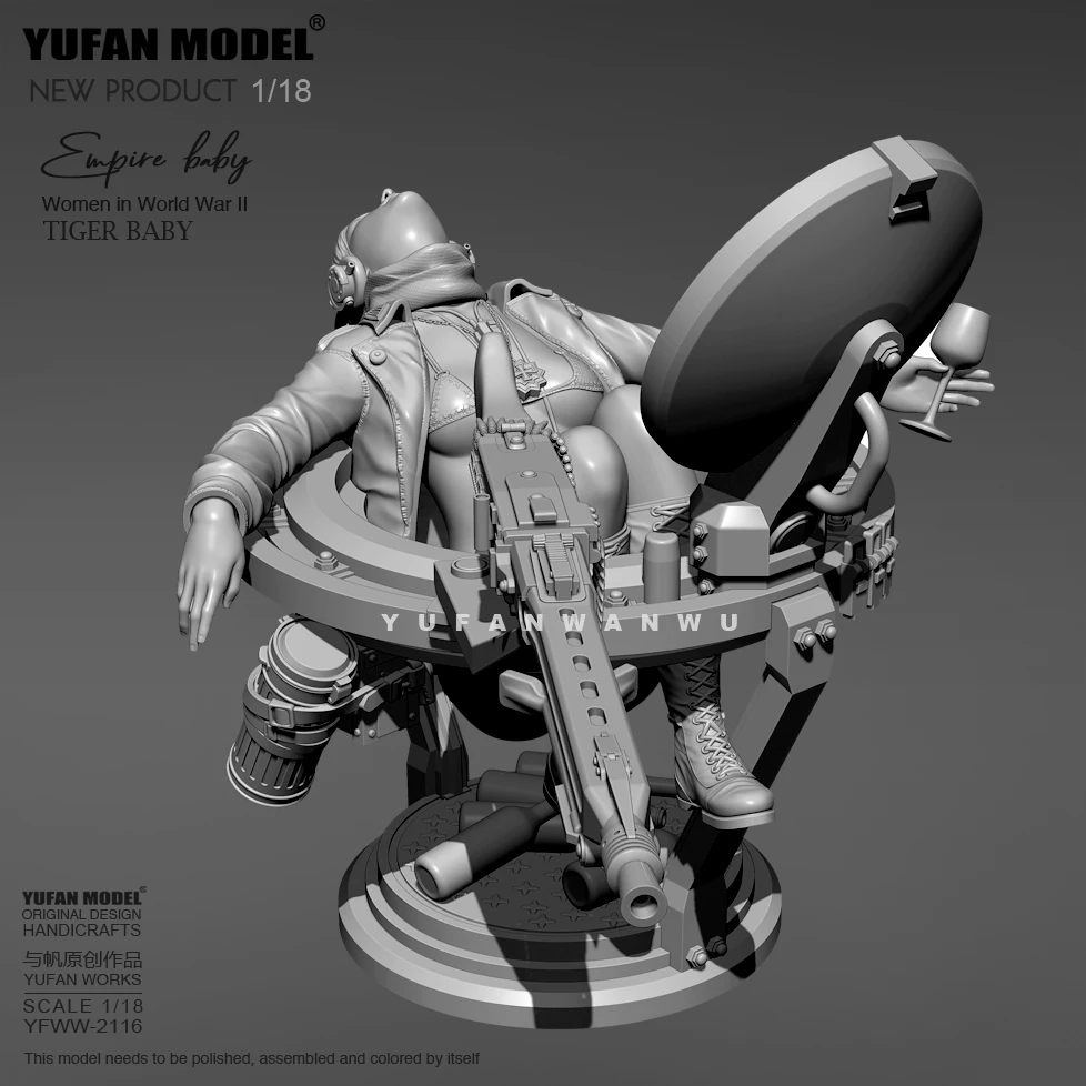 1/18 Resin model kits figure DIY model self-assembled YFWW-2116