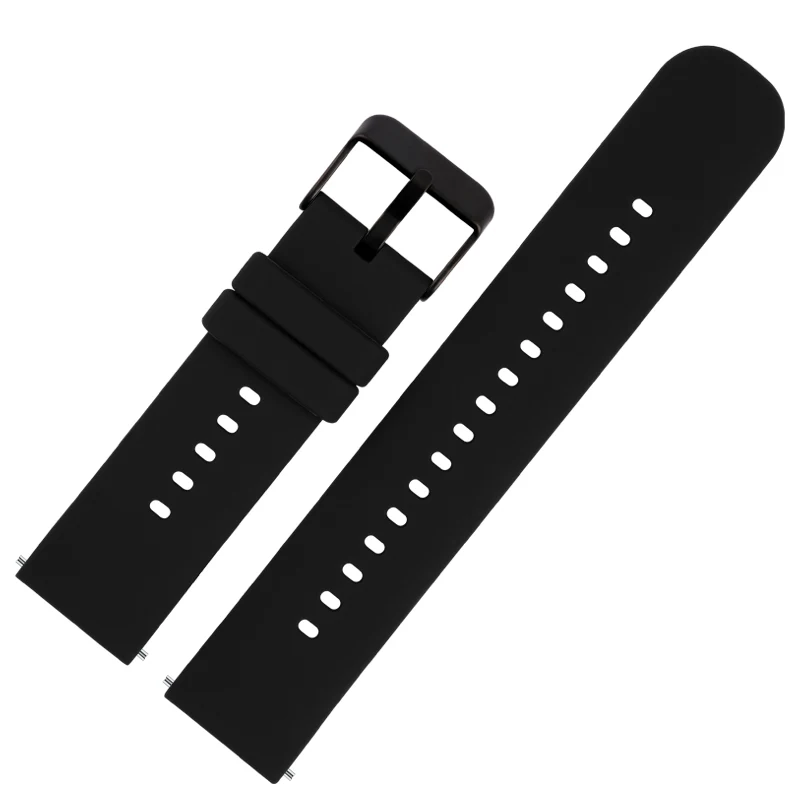 Quick release For Huawei GT1 GT2 GT3 Magic2 Watch3 honour 2/2e GS PRO soft watch strap 20 22mm Black Silicone watchband bracelet