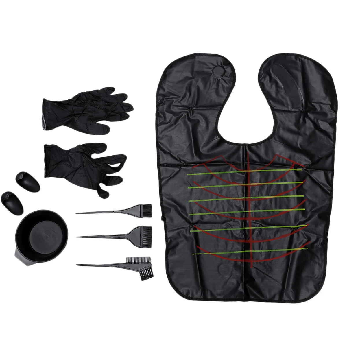 

1 Set Disposable Hair Dye Tool Kit Complete Hair Coloring Set Practical Hair Tinting Tool for Home Salon Use