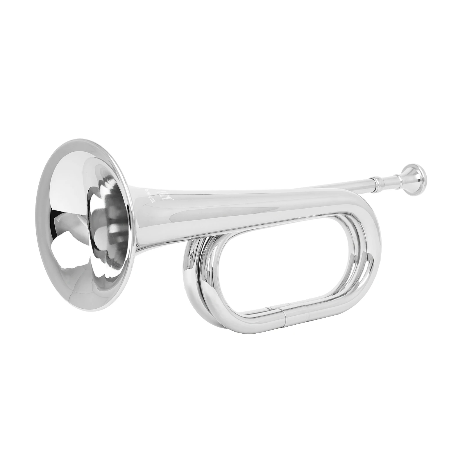 SLADE Bugle C Tune Bell Large Step Spanish Bugle for Practice Performance with Mouthpiece Brass Instrument Professional Dabuhao