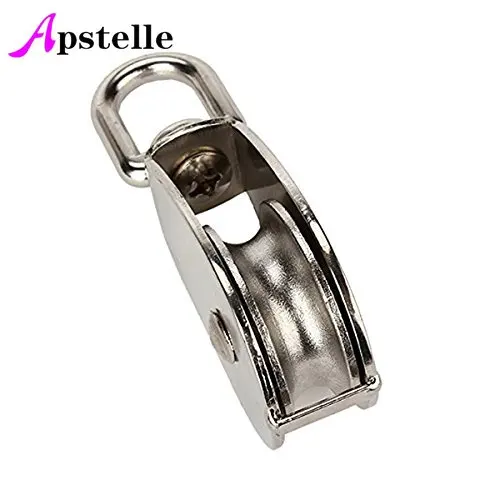 Apstelle M50 puleggia girevole a ruota singola in acciaio inossidabile 400kg (argento) puleggia per ruote con cuscinetti