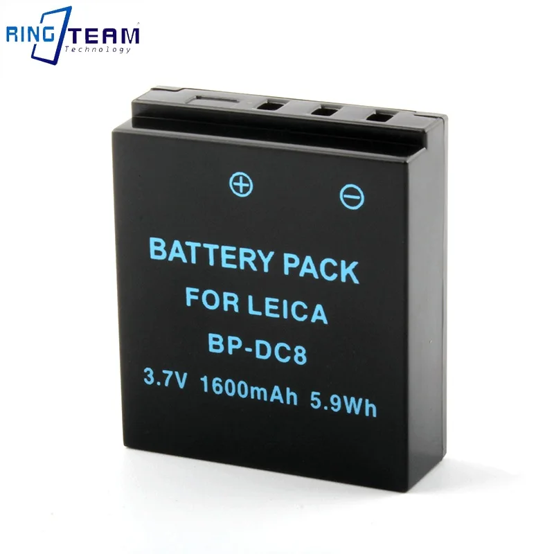 3x High Quality 1600mAh Rechargeable Lithium Battery BP-DC8 BPDC8 BP-DC08  for Leica X Vario, X1, X2 Camera