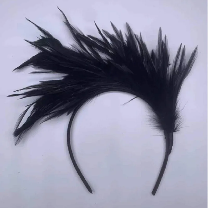 10pcs Women's 20s 50s Feather Fascinator Headband Tea Party Cocktail  Headpiece  Holiday DIY    Halloween