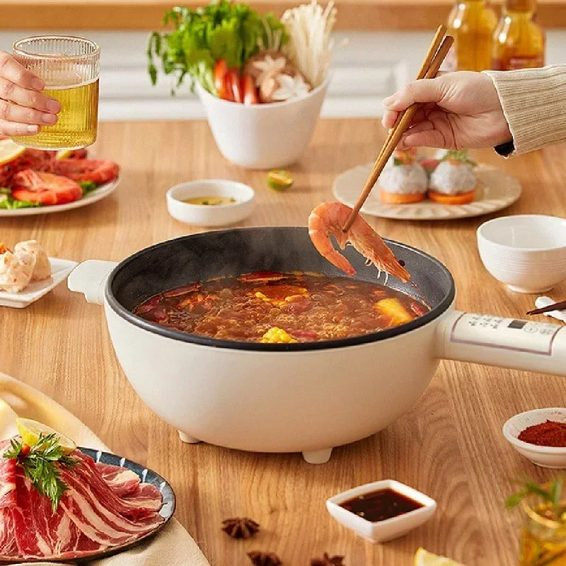 

4L 1.6L MultiFunction All-In-One Electric Hot Pot With Steamer Electric Cook Pot Electric Fry Pot Large-Capacity Kitchen Tools