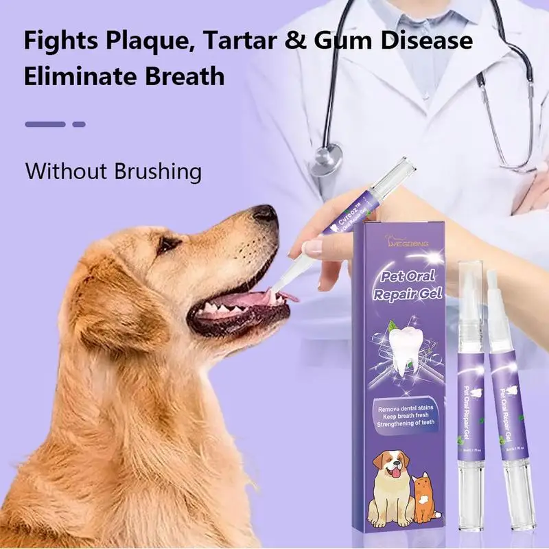 Pet Teeth Cleaning Tooth Whitening Pen For Dogs And Cats Remove Bad Breath Pet Oral Care Oral Care Gel Suitable Pet Accessories