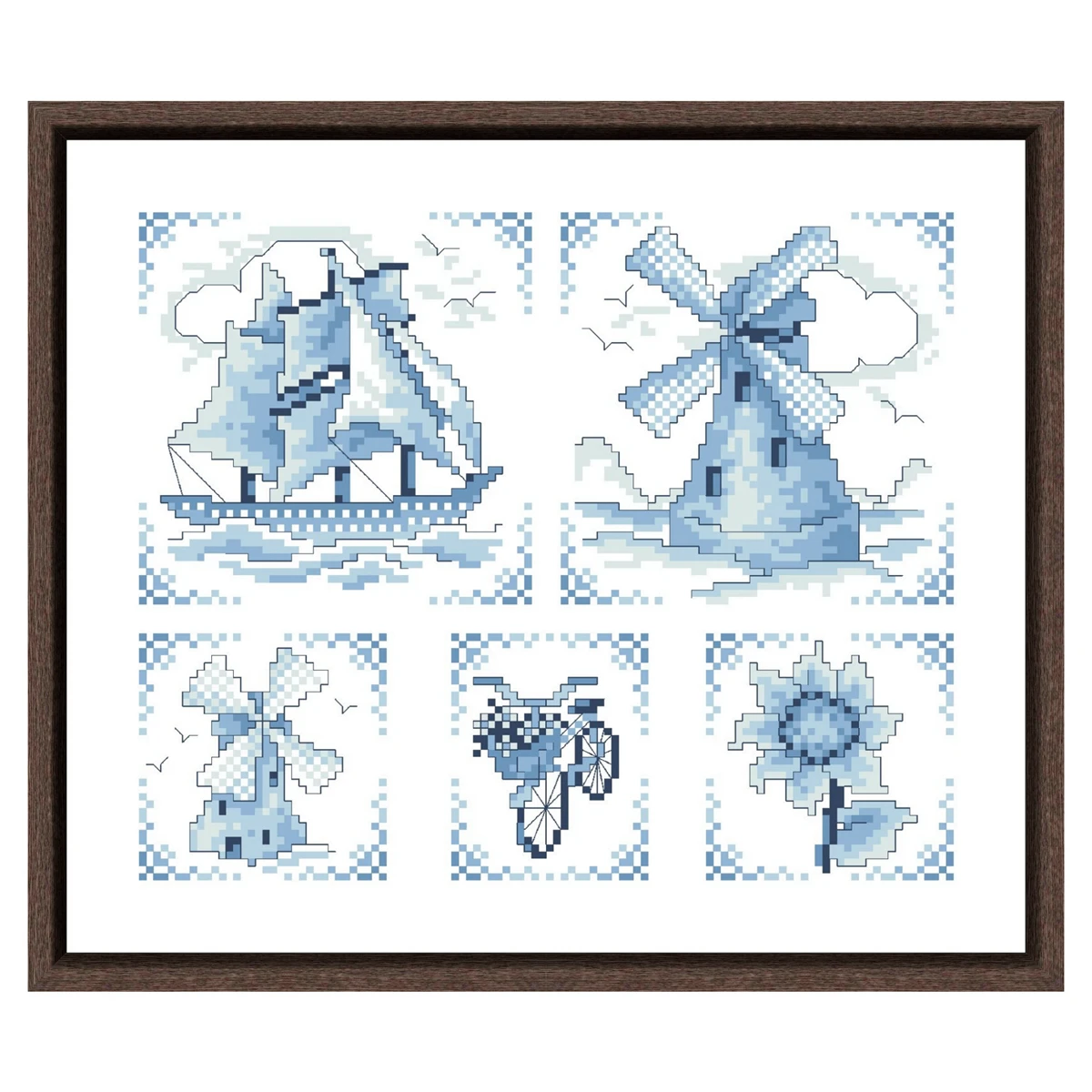 Holland Motive cross stitch kit cartoon 18ct 14ct 11ct unprint canvas cloth cotton thread embroider DIY handmade