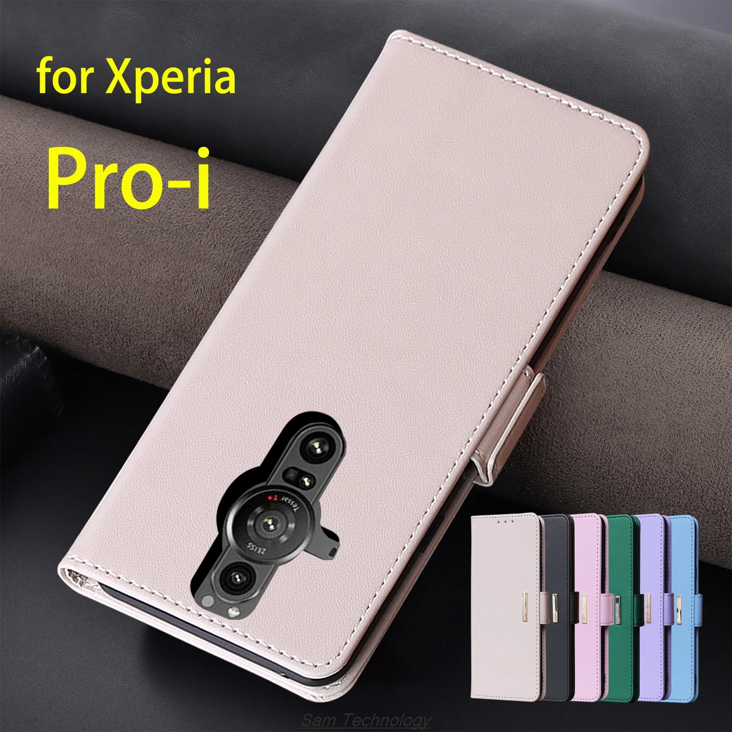

Кожаный чехол с магнитной пряжкой для Sony Xperia Pro-i/Pro i/Proi Wallet RFID BLOCKING Flip Cover женский Simple Capa Fundas Coque