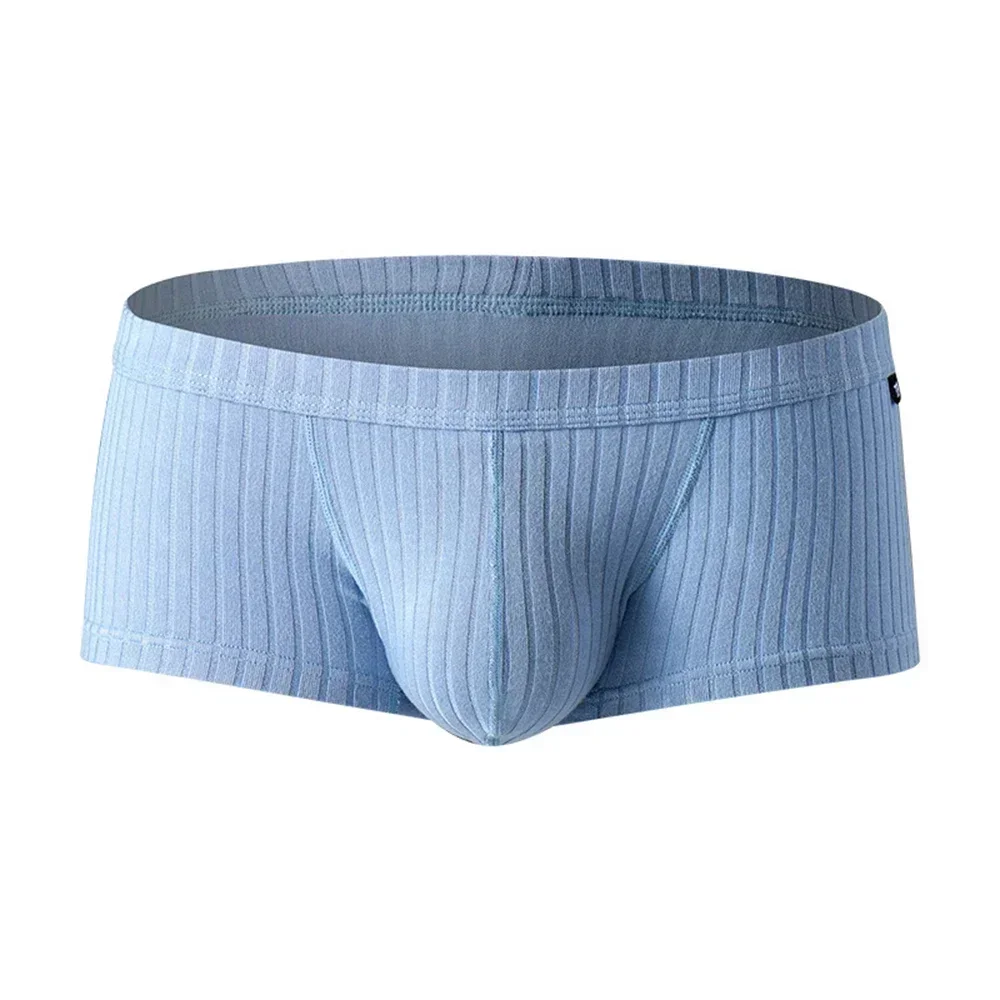 Mens Trunks Underpants Pouch Enhancing Low Waist Sweat Breathable Shorts Underwear Panties For Man 1pc