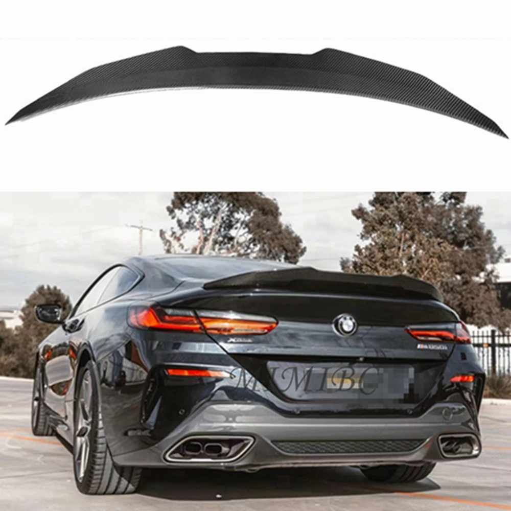 For BMW 8 Series G14 G15 G16 2020 2021 2022 2023 PSM style High Quality Dry Carbon Fiber Wing Trunk Spoiler