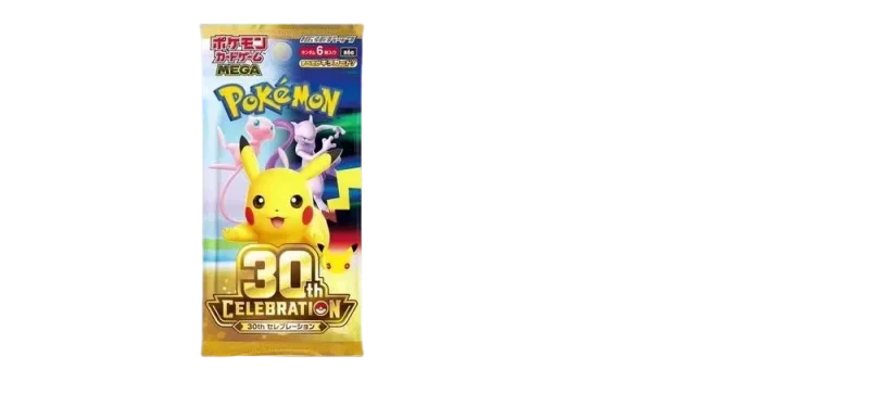 100% Original Pokémon-Karte 30. Jubiläums-Ergänzungspack TCG Japanische M6a Booster-Box Feierliche Futuristische Geschenkbox – Detail 3
