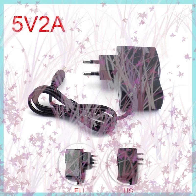 5V 2A 2000mA AC DC Power Adapter Supply EU Plug 100V 240V Converter wall charger 5.5mm x 2.1mm for LED Strip Light  Camera B2