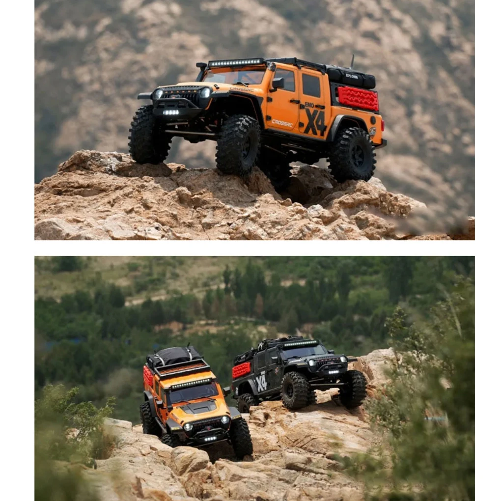 CROSSRC 1/8 Emo X4 Elektryczny Samochód Terenowy Zdalnie Sterowany, Pojazd Ratunkowy, 4WD, Z Silnikiem Szczotkowym/Bezszczotkowym/ARTR, Crawler, Samochód RC Off-road