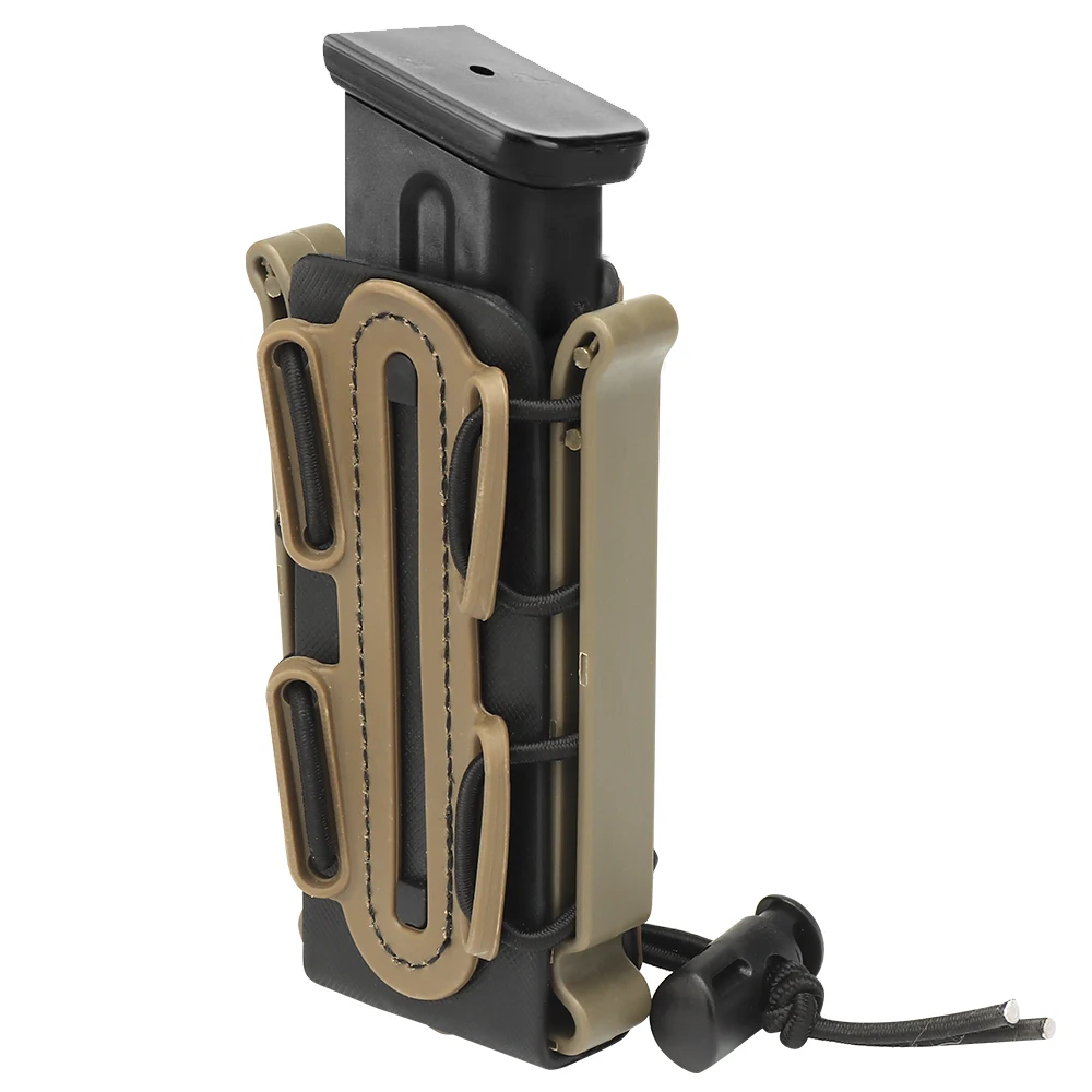 2Pcs 9mm Mag Pouches Pistol Magazine Pouch Soft Shell Magazine Pouch Tactical Rifle Fast Mag Carrier Holder for Belt&Molle Sytem