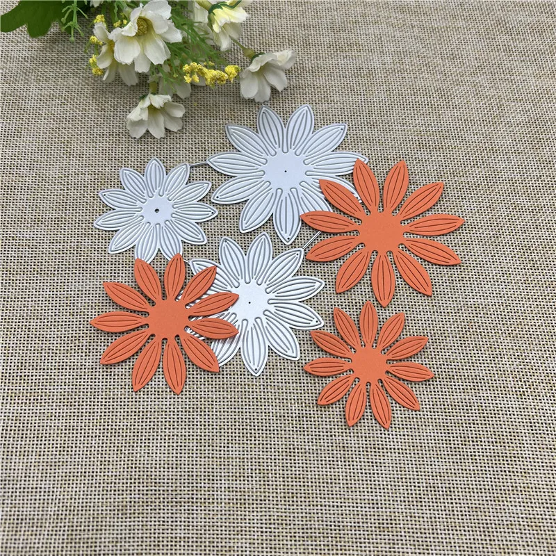 3D Flower Metal Cutting Dies Stencils For DIY Scrapbooking Decorative Embossing Handcraft Template