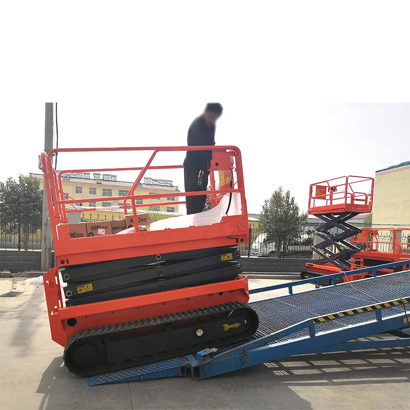 

High Quality Walking Crawler Car Hydraulic Scissor Lift All Terrain 5 Meter Platform Scissor Lift