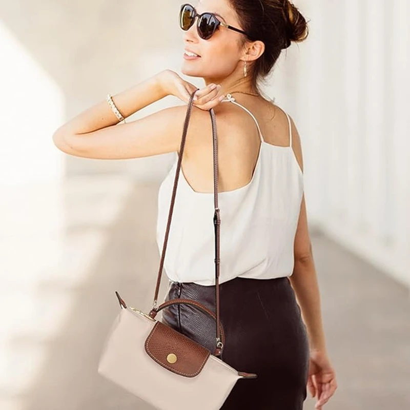 Tali BABI untuk Kit Tali Tas Mini Longchamp, Tali Bahu Kulit Tanpa Pukulan untuk Tas Mini Long Champ