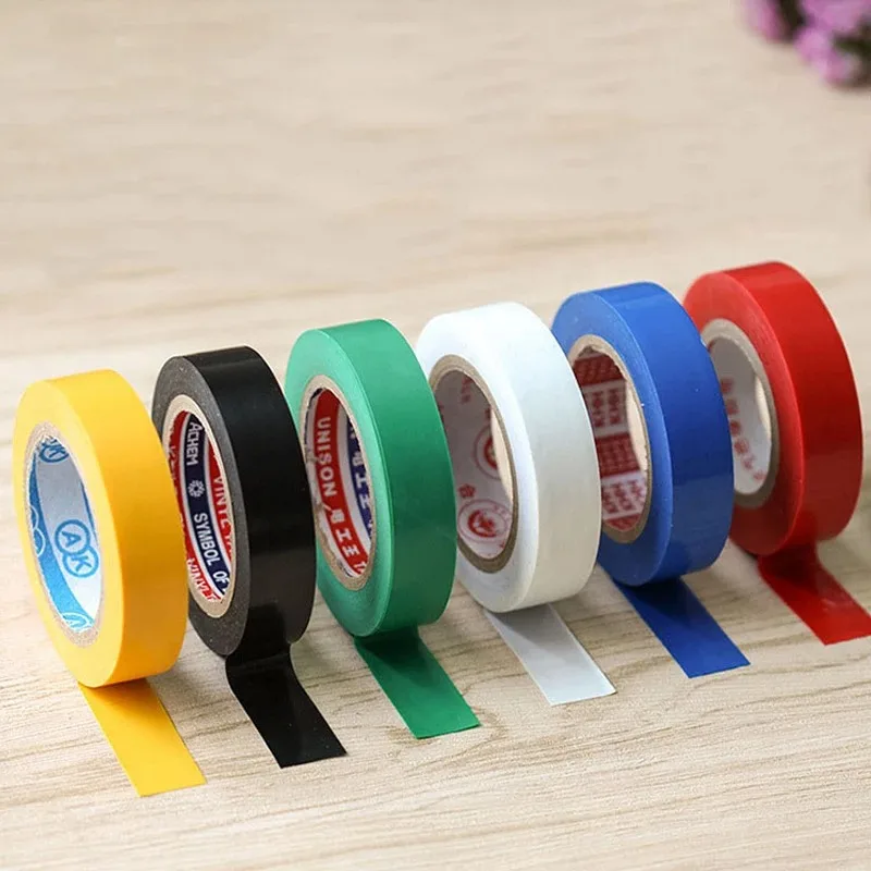 Electrical Tape Insulation Tape Electrical Tape Ultra-Thin And Ultra-Adhesive PVC Waterproof Retardant Tape 1 Roll OF 10 Meters