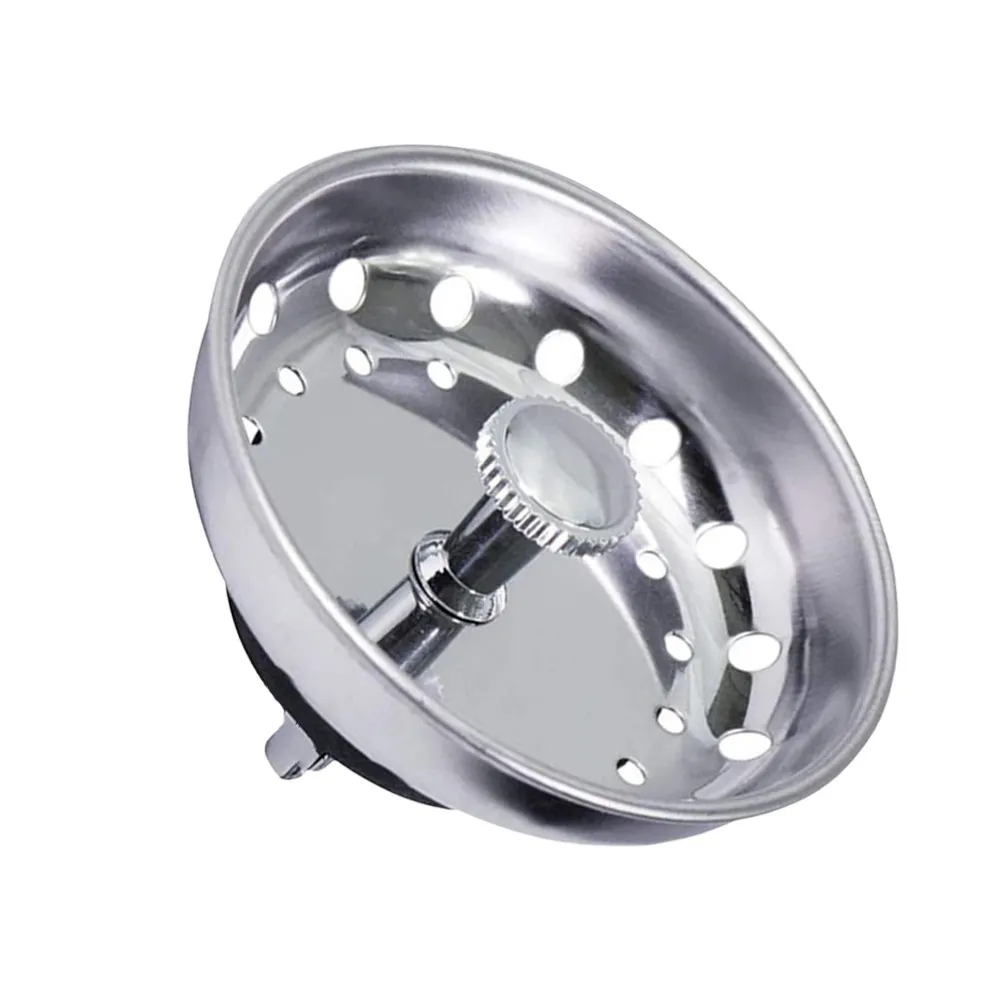 

Kitchen Sink Drain Cover Stainless Steel and Rubber Material Waste Stopper Prevents Water Leakage Sink Sealing Drain Caps