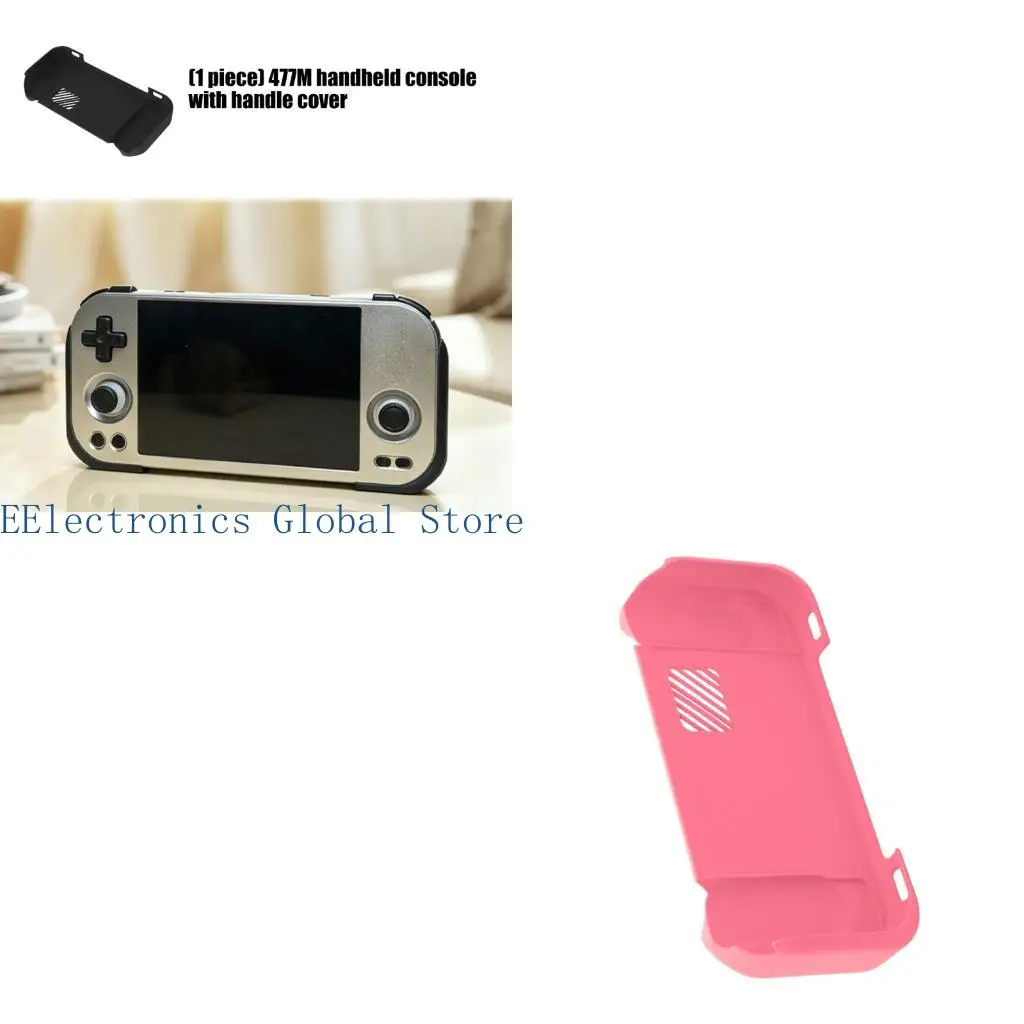 462B Lightweight Plastic Cover With Grip Handle For RG477M RG 477M Game Console Back Cover Enhances Control And Stability