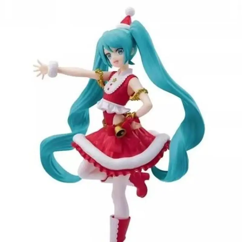 クリスマスギフト本物のセガ初音ミクルミナスタボーカロイド新品未開封コレクターオーナメントアニメフィギュアモデル玩具在庫あり