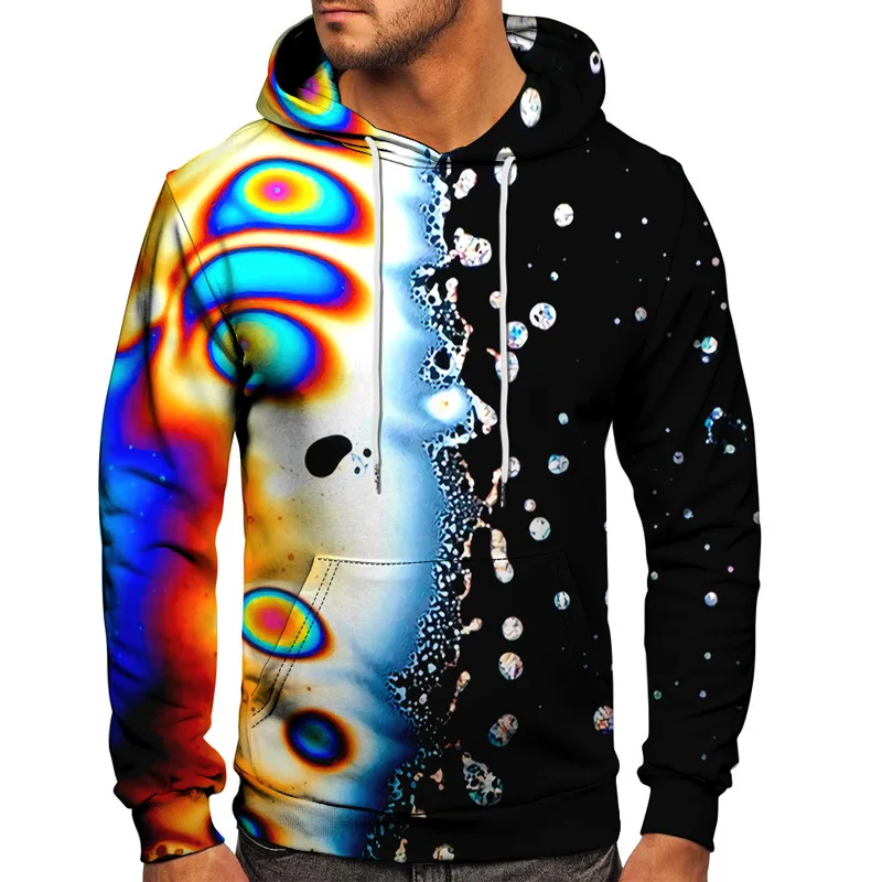 Watercolor Flow Pattern Print Men Women Hooded Sweatshirt Fashion Oversized Tracksuit Clothes Pullover Streetwear Hoodies S-6XL