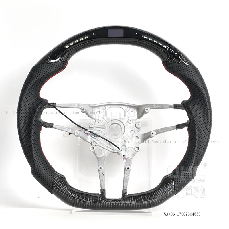 Hot 19-22 models of for 911, Macan, Panamera, Taycan, Porsche Cayenne LED carbon fiber steering wheel