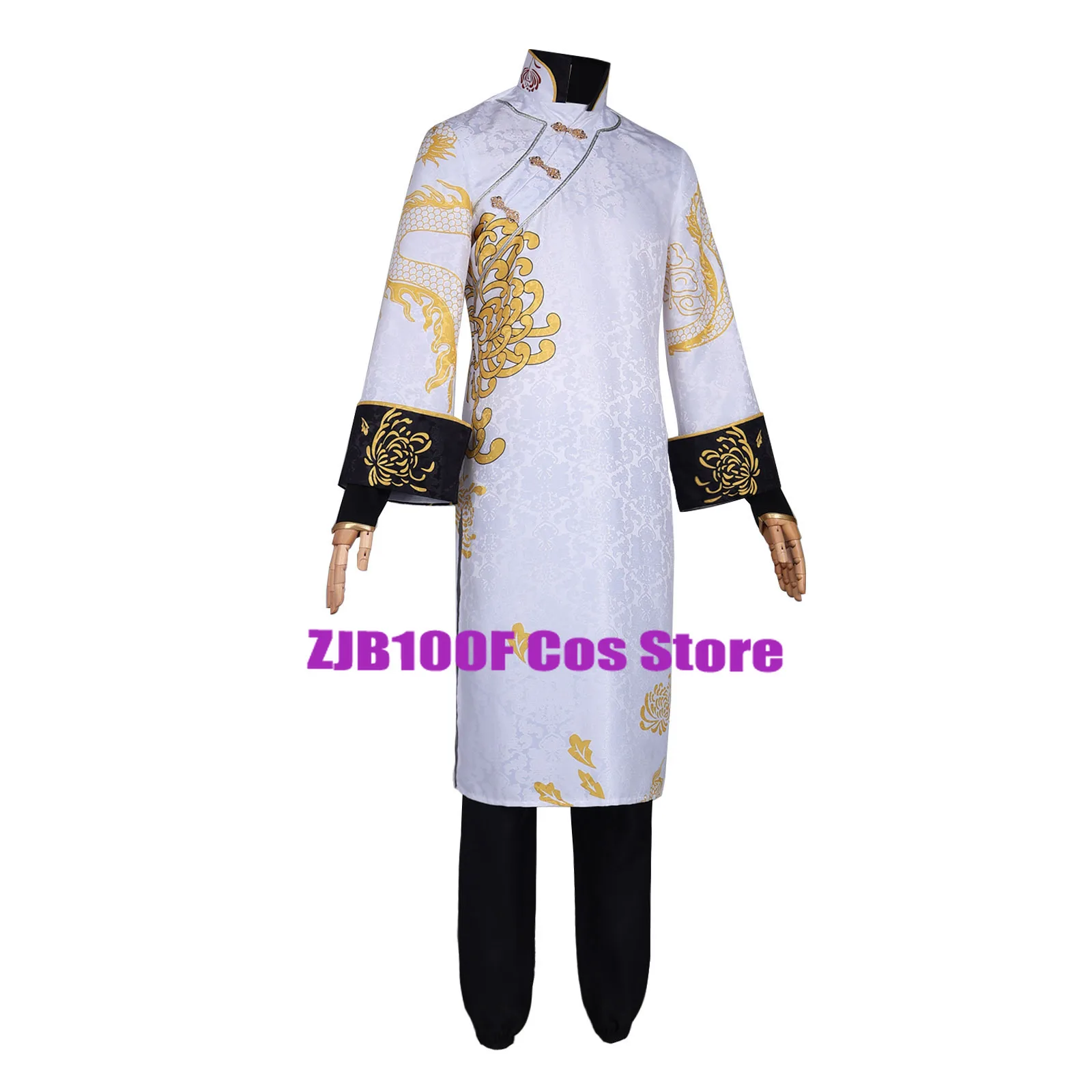 Game Identity V Cosplay White/Black Guard Cosplay Costume Chinese Wu Chang Uniform Party Role Play Clothing for Women Man