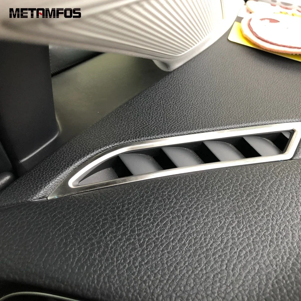 Accessori auto per Volkwagen VW Golf 7 MK 7 2013-2018 2019 Matte Interior Air Conditioning Vent Outlet Cover Trim Frame Sticker