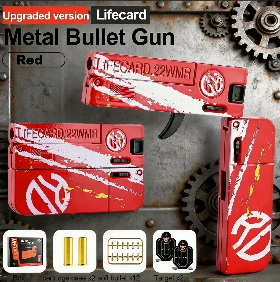 

Новинка 2026: Металлический складной игрушечный пистолет из сплава для мальчиков, тактический пистолет с безопасными мягкими пулями, новое поступление