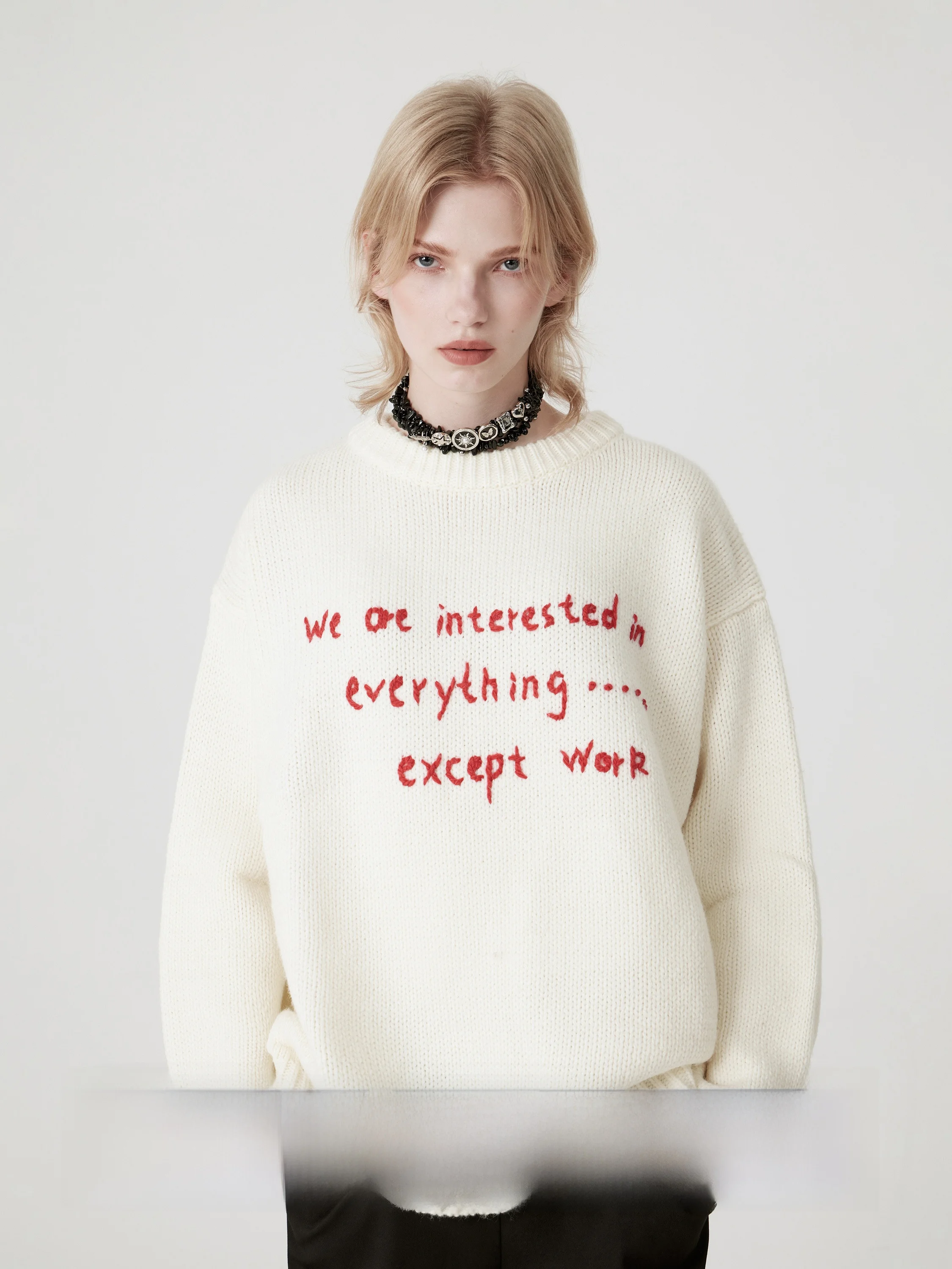 

Шерстяной свитер Thiened ручной работы Milk Series, мужской зимний вязаный свитер Lazy Sle, женский свободный крой, круглый Ne Long Sve