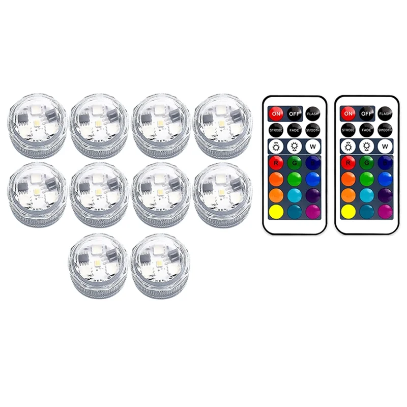 ABZV-Para peças centrais de abóbora de Halloween luzes de velas subaquáticas com luzes de chá LED remotas