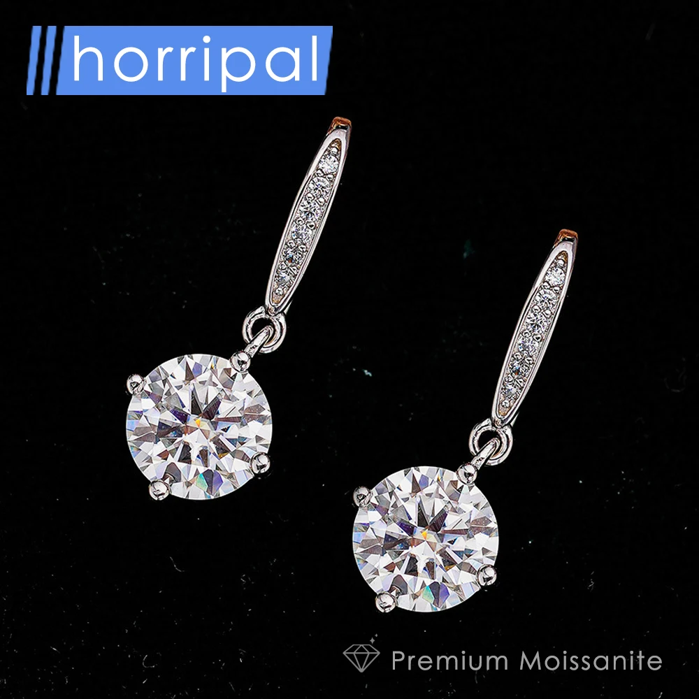 

1ct D Color Moissanite Earrings Hoop Dainty Earrings for Women 925 Sterling Silver GRA Certified Fine Jewelry Moissanite Earring
