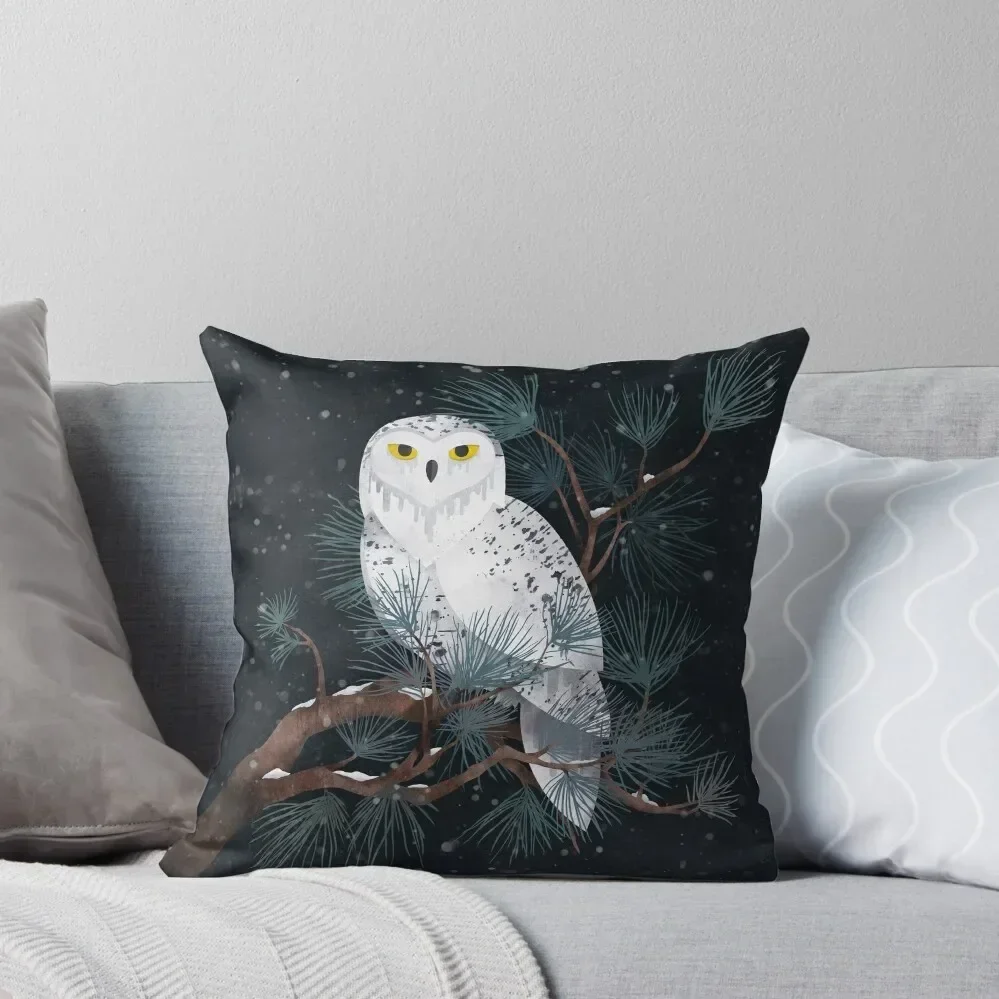 Snowy (Dark Night Version) Throw Pillow ornamental pillows Cushions For Sofa pillow