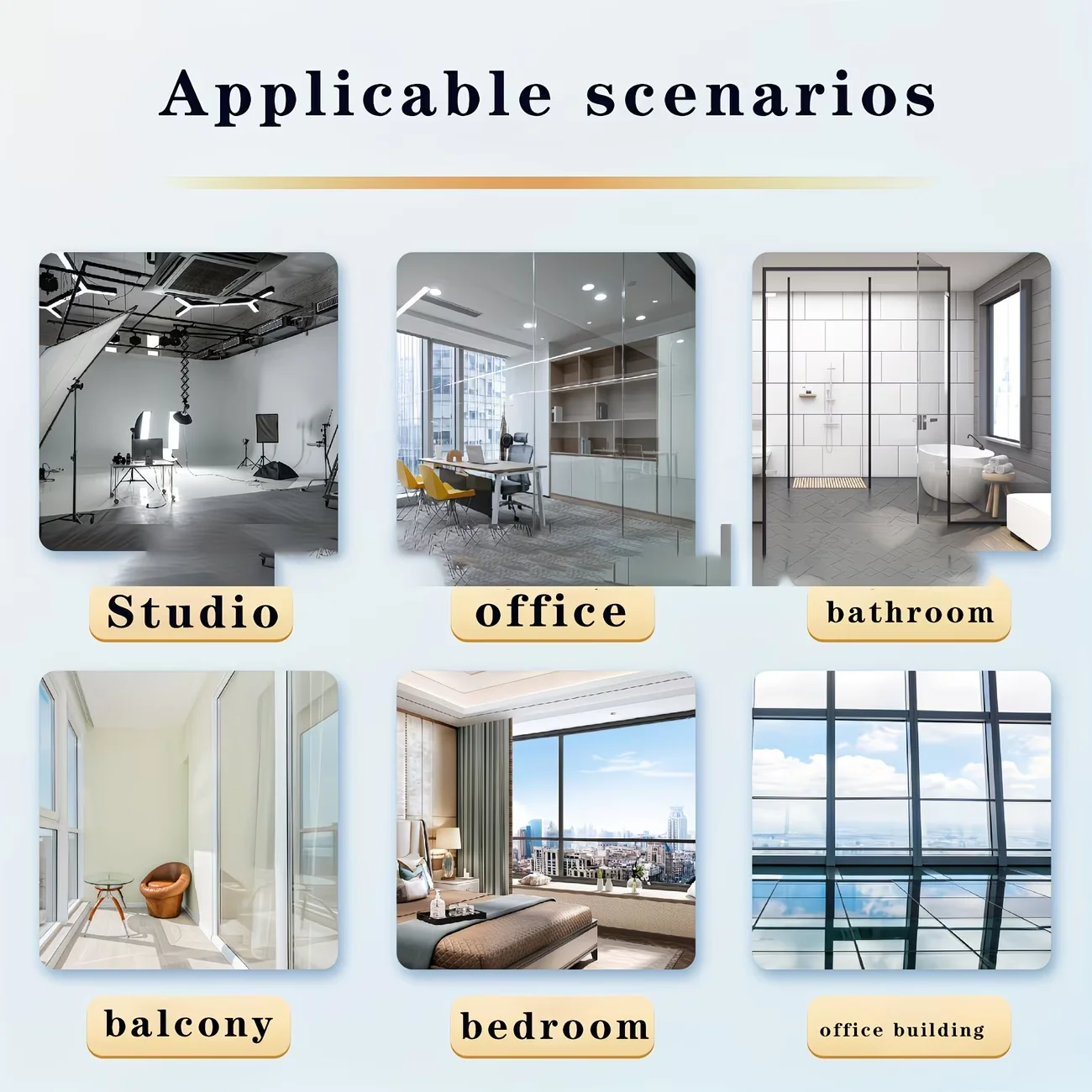 One-Way Privacy Mirror Clear Vinyl Window Film Heat-Insulating Sun-Protective Self-Adhesive Suitable For Home And Office. view 6