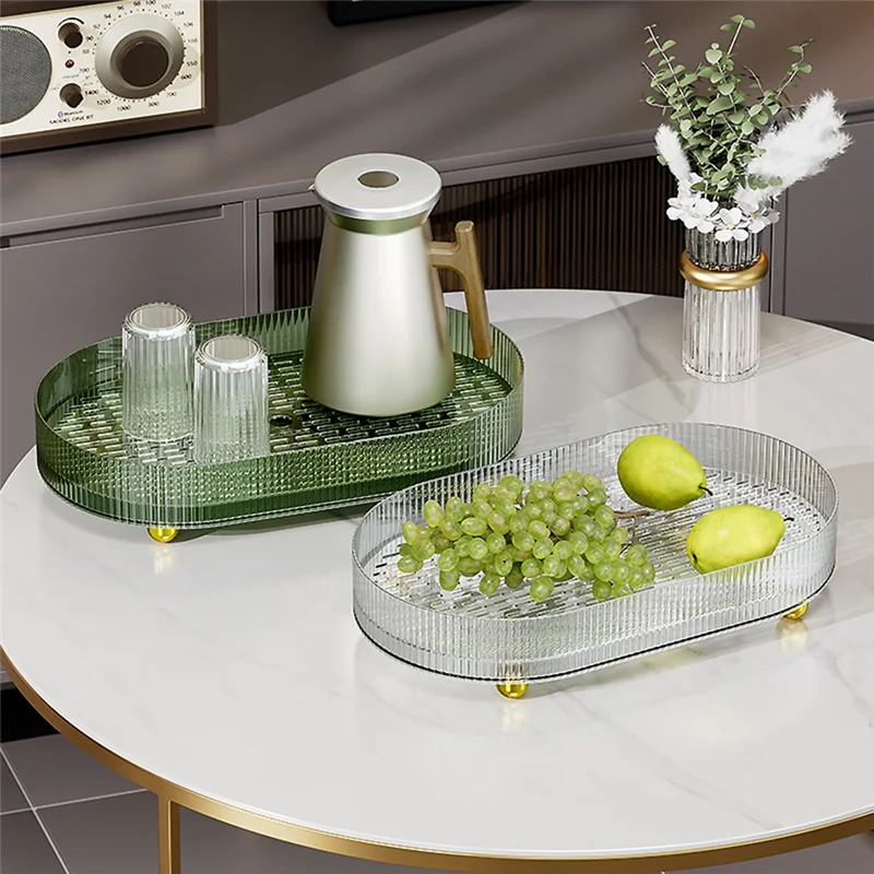 

Поднос для хранения чашек, столешница, поднос для макияжа, декоративный поднос для журнального столика, столешница, кухня, ванная комната, прочный A-AC82