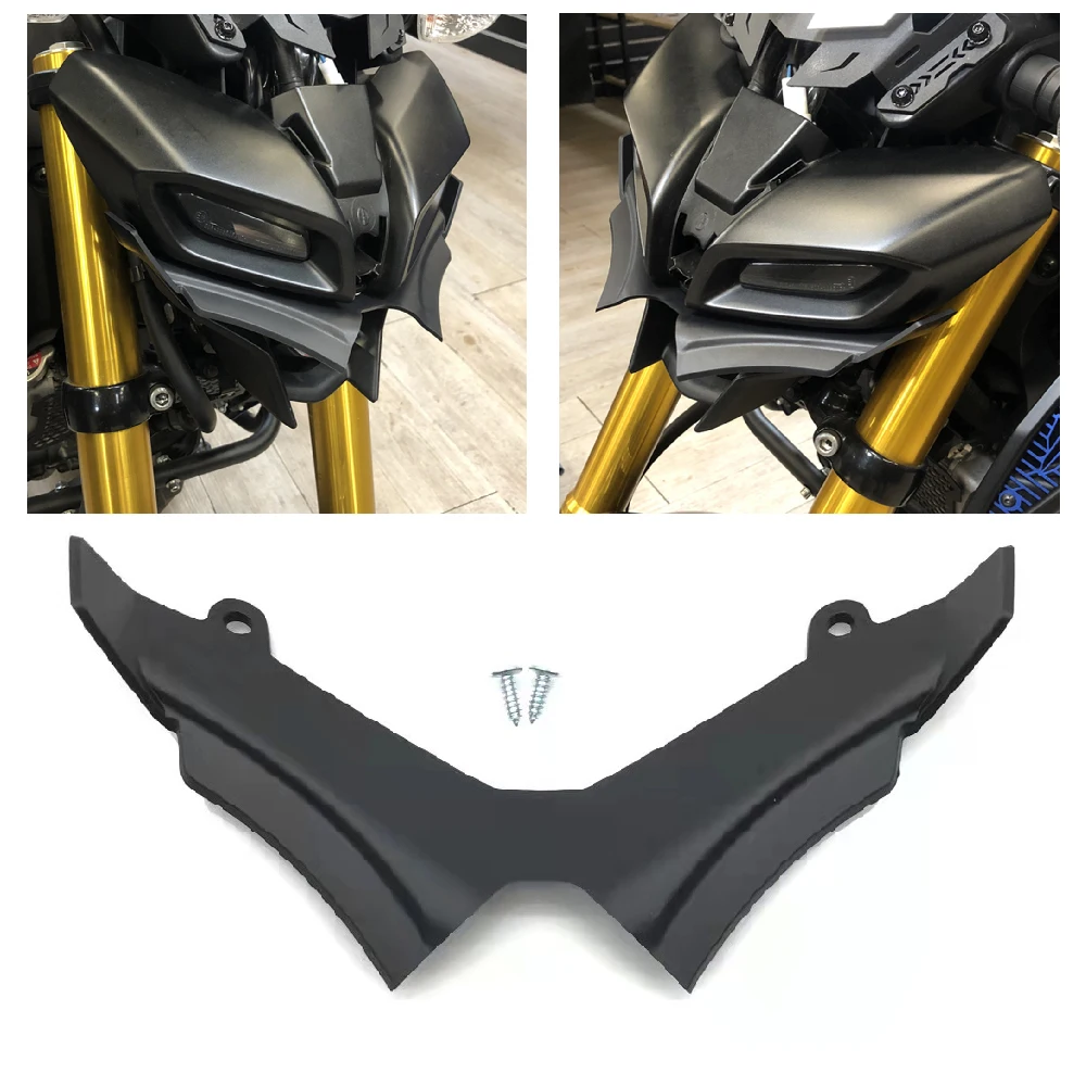 Fits for Yamaha MT125 MT15 ABS MT-15 MT-125 2019-2024 Motorcycle Front Beak Nose Extension Plate Aerodynamic Wind Wing Spoilers