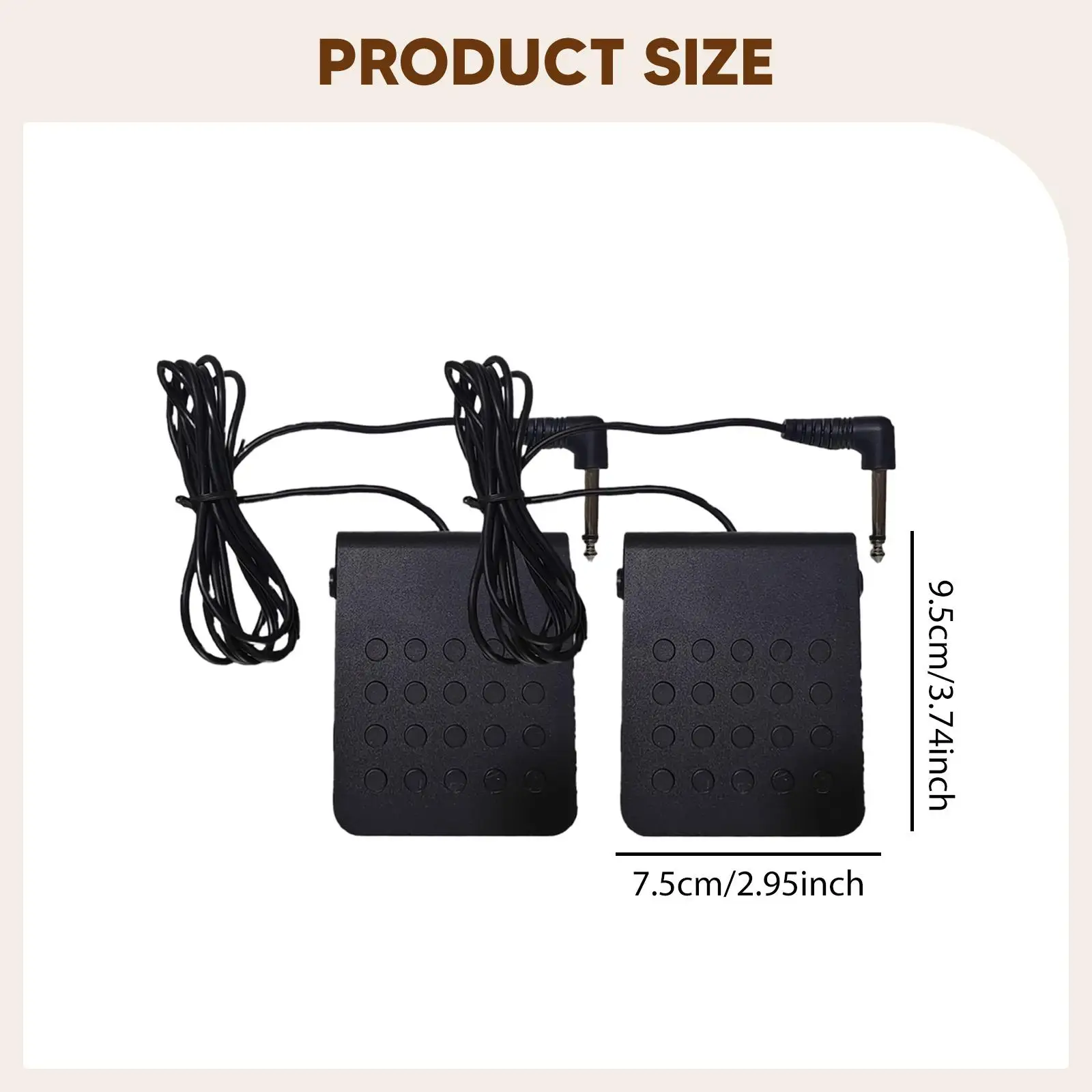 

Drum Pedal Lightweight Anti Slip Foot Pedal for Electronic Drums Organ Foot Pedal and Keyboard Compatibility