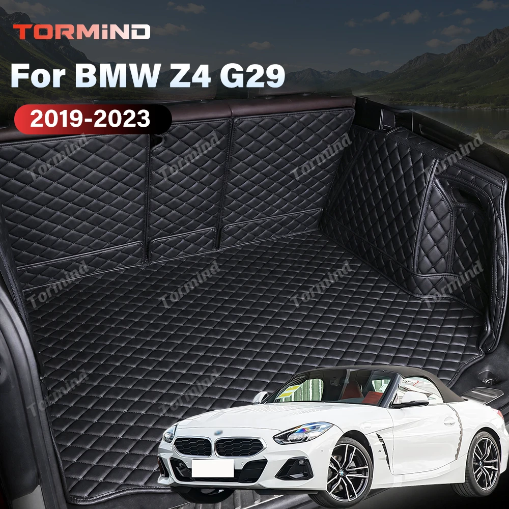 Tormind For BMW Z4 G29 2019-2023 22 21 20 Car Trunk Mats Carpet Cargo Liner Car Backrest Pad Interior Accessories  Waterproof