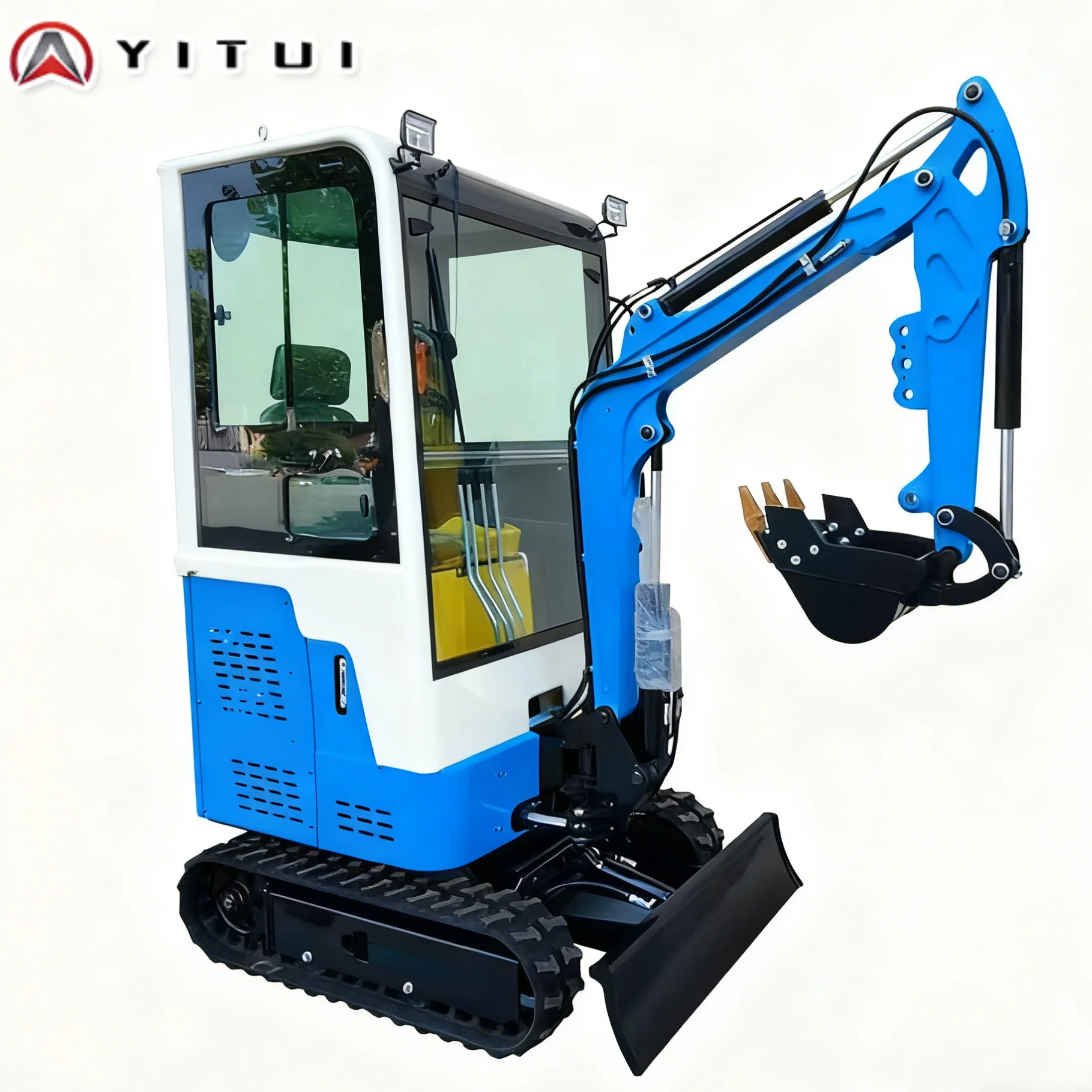 حفارة صغيرة مدمجة مخصصة 1.5 طن - محرك كوبوتا قابل للتخصيص حفار صغير للاستخدام في المنزل/الحديقة ذات المساحة الضيقة