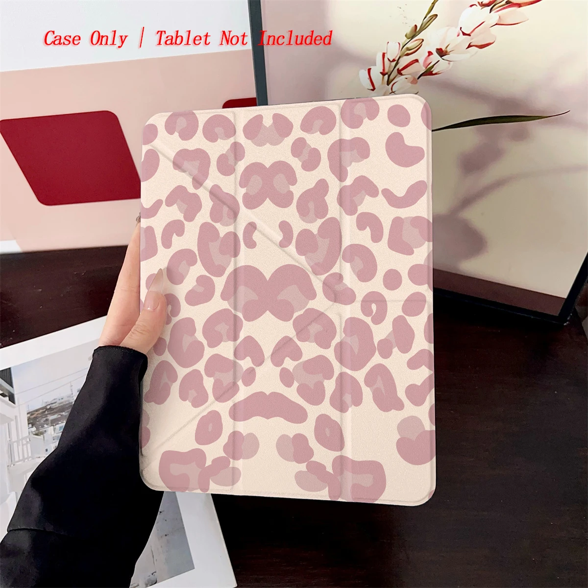

For Apple iPad Pro 11 M4/12.9 7th Gen Case Sweet Pink Pattern TPU+PC Shockproof Cover Auto Wake/Sleep