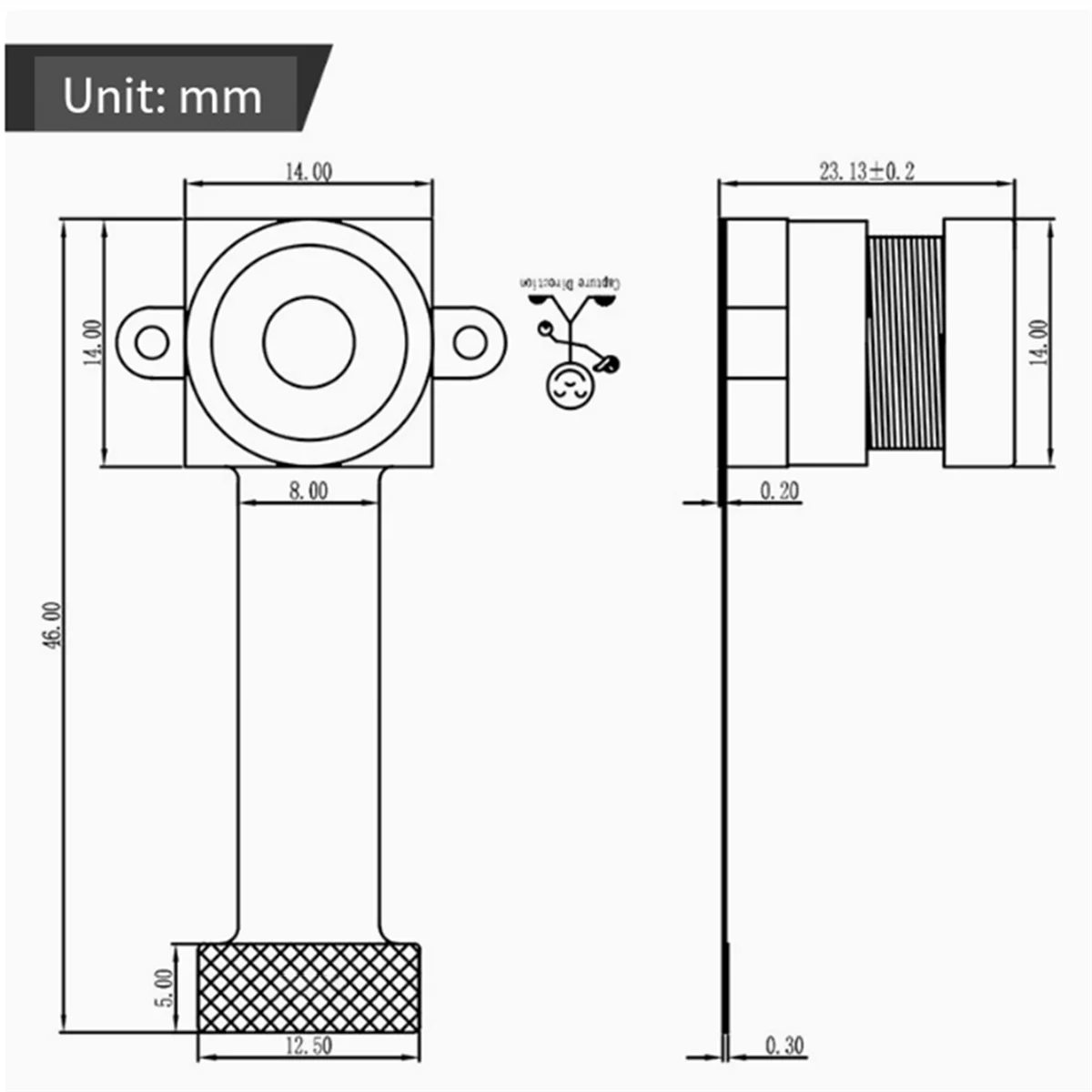 Retail! OV4689 MIPI 6G Full Glass Fisheye 1080P 60 Frame 2K Drone Camera Module